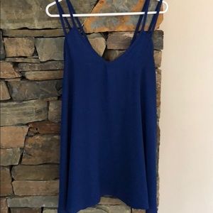 Blue strappy dress